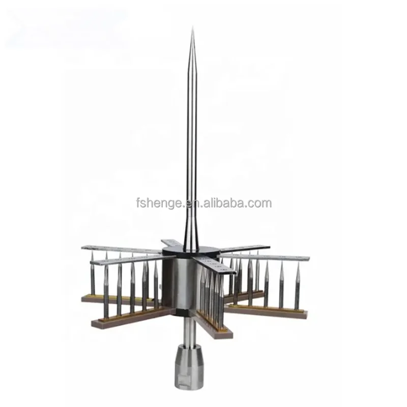 Ground Rod Lightning Arrester Stainless Steel Active Lightning Rods / Lightning Conductor For Building