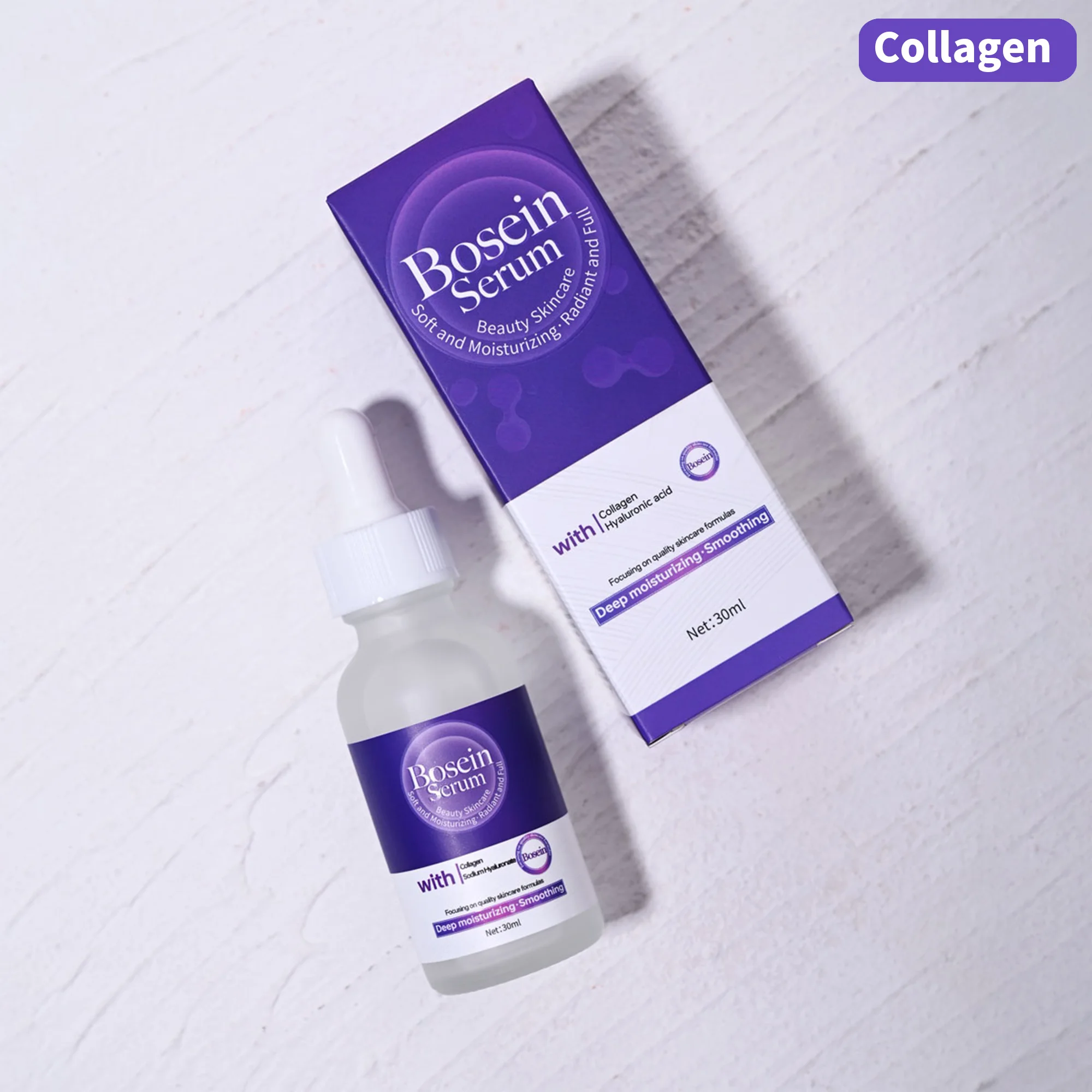 Bosein Hydrating Anti-Aging Skincare Face Tightening Collagen Serum Organic Natural Vitamin c Serum