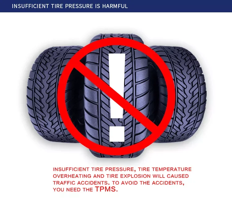 Direct Factory 6 Wheel Tire Pressure Monitor High-Efficiency TPMS Tire Gauge for Trailer Bus Truck