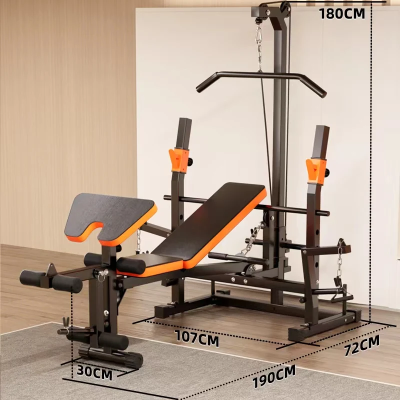 Fitness Equipment Strength Barbell Weight Bench Multi-Function Barbell Weight Lifting Power Rack Weight Bench