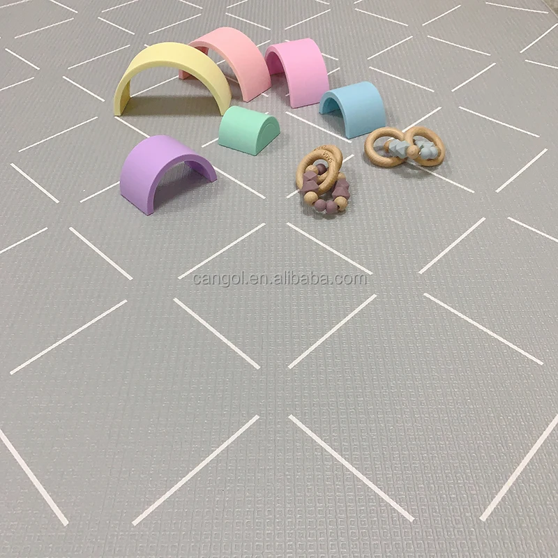 Washable Anti Slip Cartoon Gym Crawl Durable Play Mat TPU playing for Kids Mat TPU Foam Baby Floor Mat Foam Playmat Waterproof