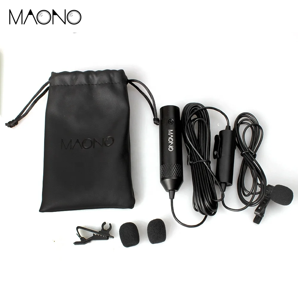 Lavalier lapel microphone 3.5mm jack for clip-on lav microphone xlr