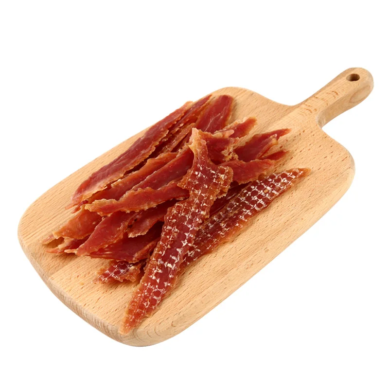 Organic Toptrees 90g Dog Snacks Dry Duck Jerky  Organic Duck Breast Filets Dog Treats