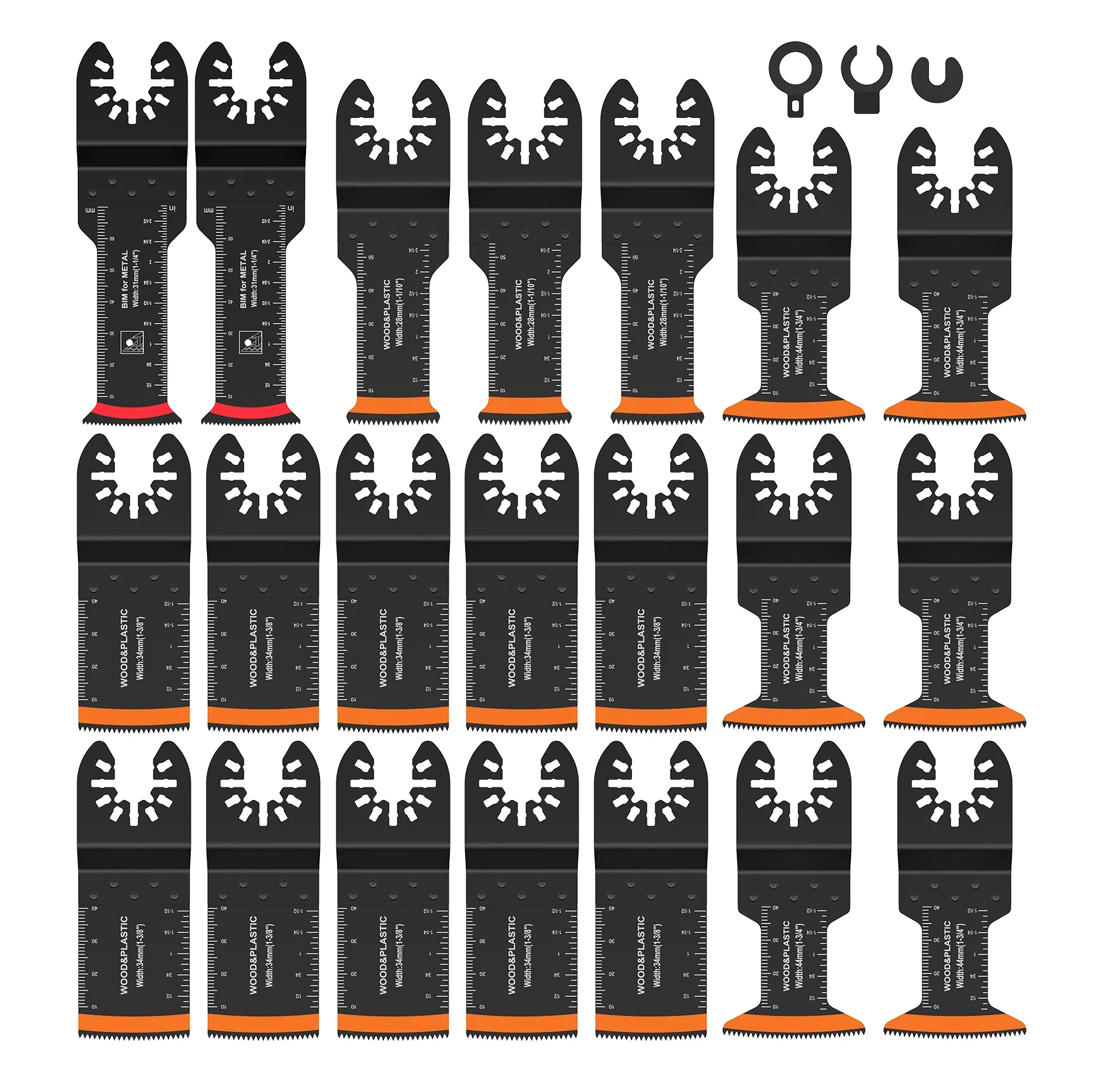 Oscillating Saw Blades High Carbon Steel Bi-Metal Multitool Blades Sharp Wear Resistant Multi Cutter Blade