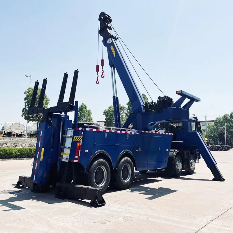 Производитель SHACMAN 8x4 правосторонний привод 60T 360 Поворотный буксировочный эвакуатор грузовик-эвакуатор