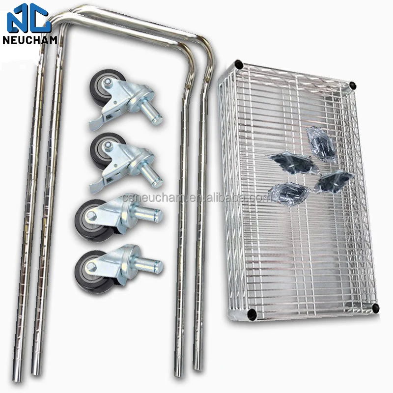 Storage of Various Items 3 Layer Kitchen Trolley Rolling Laundry Cart Bins With Wheels and Handle