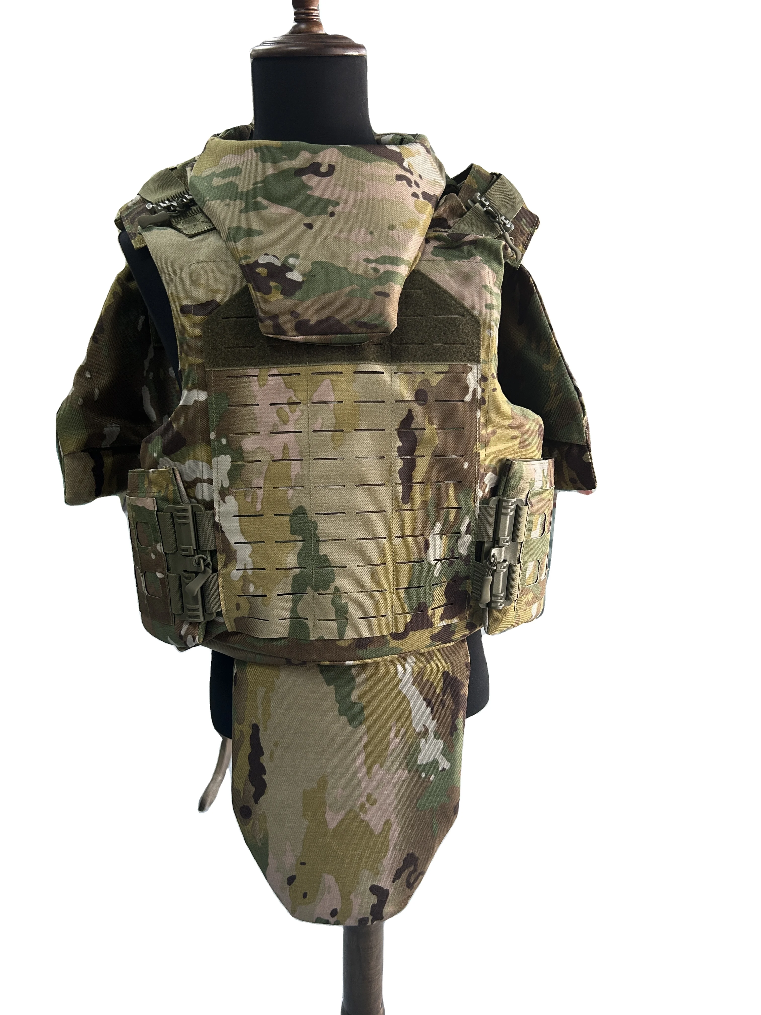 Hot Sale Coyote Full-Body Tactical Vest with 4 Mag Pouches and Plate Carrier Personal Defense Gear for Self-Defense