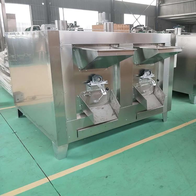 Commercial 100kg/h 200kg/h Nuts Peanut Soyabean Groundnut Seeds Chick Peas Roasted Drum Roaster Machine