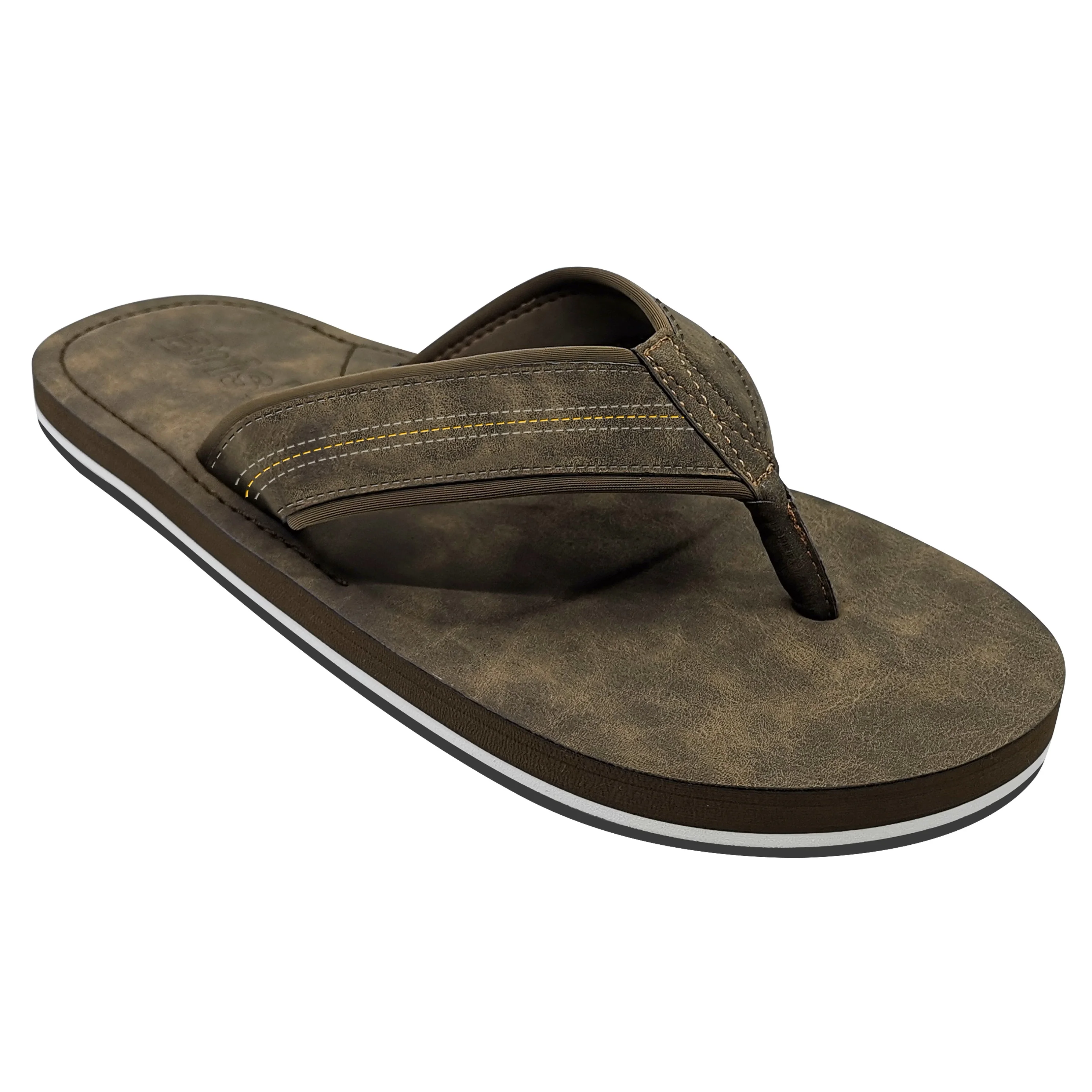 Single Hot Color Wear Resistant Pu Men Sandals Slippers Flip Flops