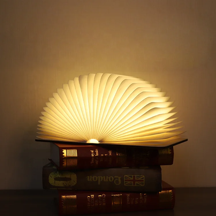 Creative 2021 new style smart BT book light RGB rechargeable foldable usb led book lamp