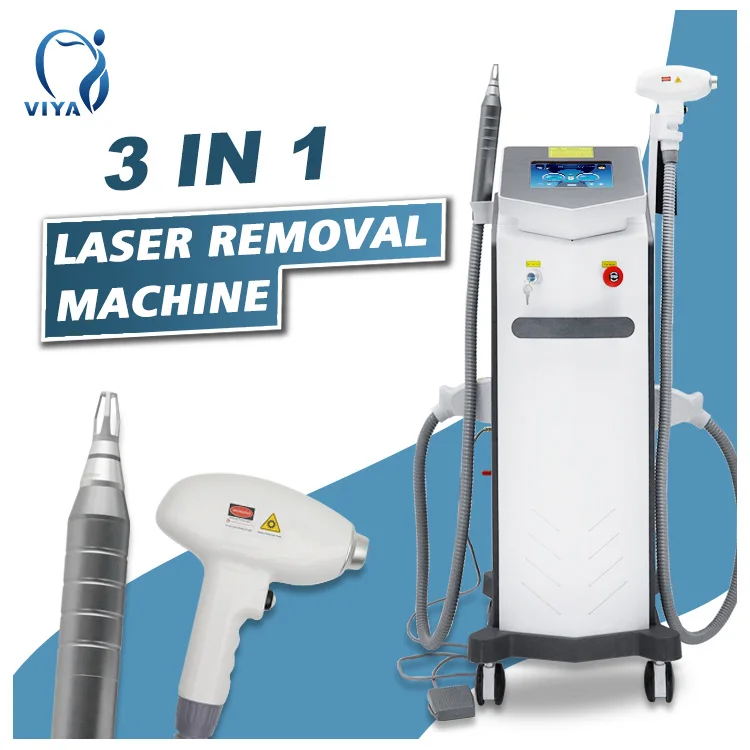 2023 face rejuvenation 2 in 1 picosecond laser tattoo removal machine  diodo laser 808nm fiber coupled diode laser machine