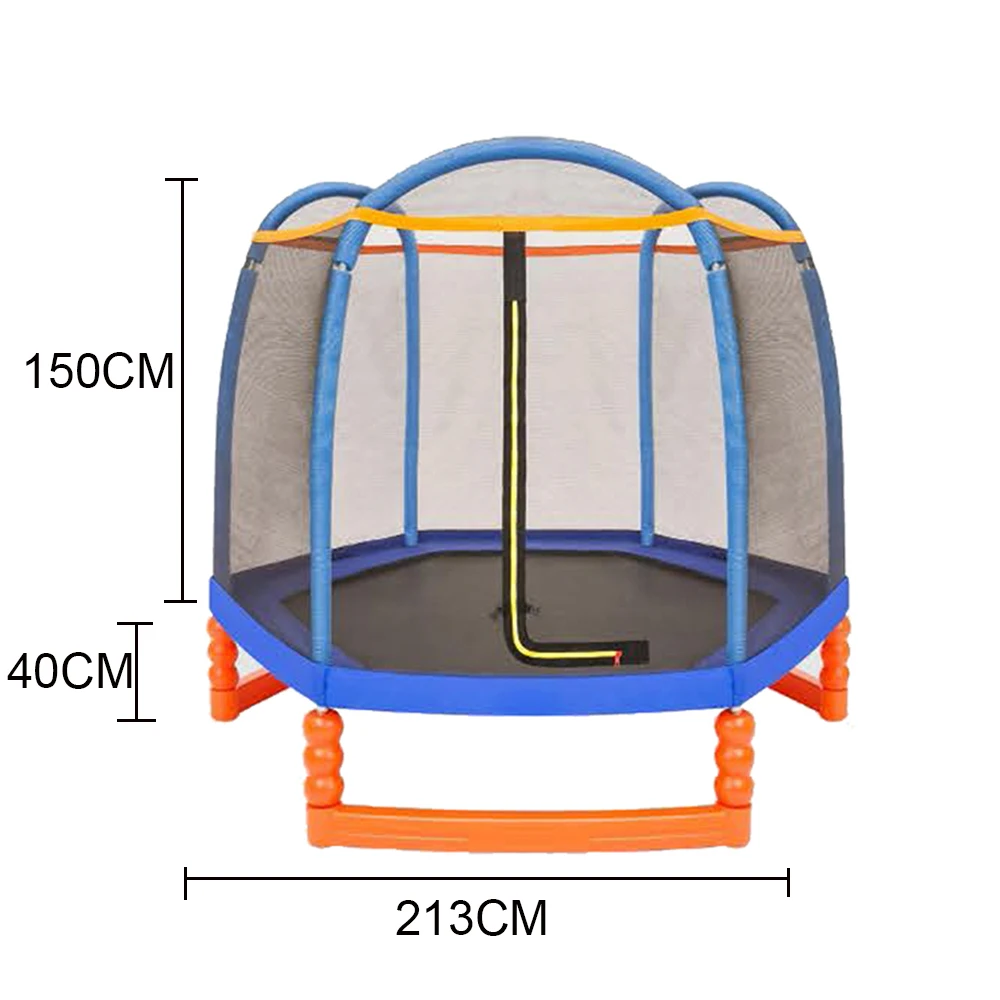 Детский батут для прыжков FUMJUMP батуты без пружин с безопасной