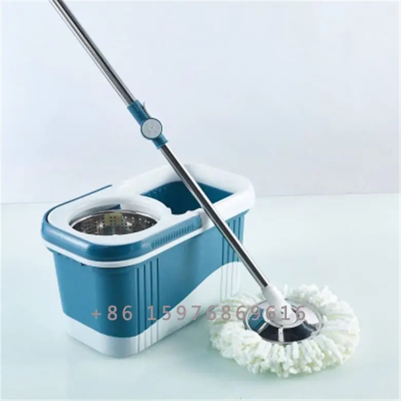 Дешевая Лучшая цена вращающаяся на 360 градусов Швабра из микрофибры с ведром пластиковая швабра ведро
