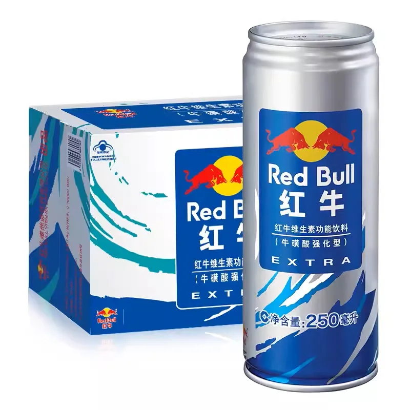 Wholesale 250ml 24cans blue packing redbul factory price taurine original beverages energy drink