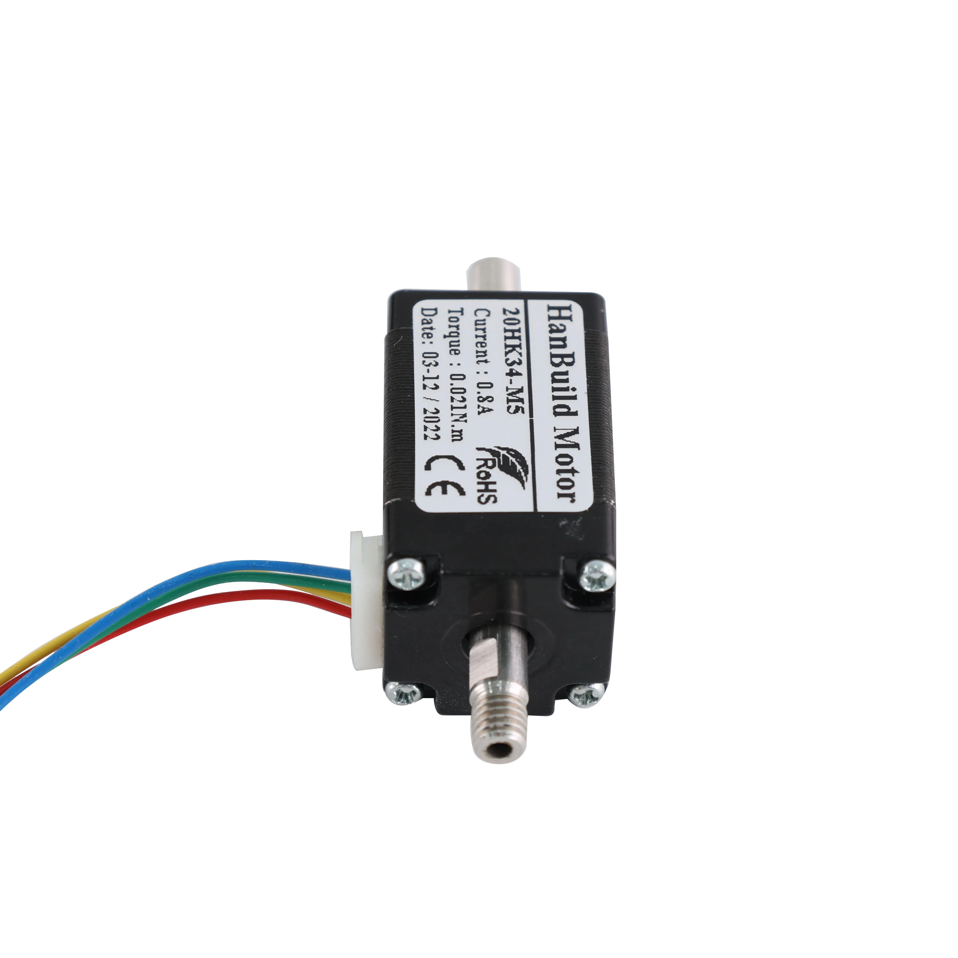 HanBuild  20HK34-M5  mini motor 34mm 0.8A 0.02N.m High Torque for Medical machinery accessories 20 Stepper motor nema 8