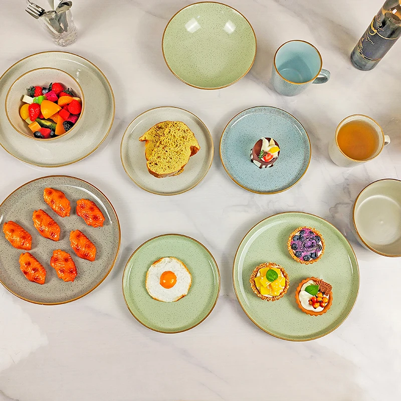 Gift Dinner Sets Ceramic Dinnerware Sets Restaurant Stoneware Tableware Free Sample Ceramic Dinner Plates Safe to Use