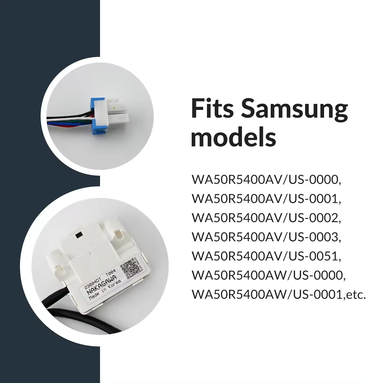 DC34-00025G Switch Door Lock Replace AP6884125 PS12720530 EAP12720530 Compatible with Sam sung Washer Door Lock