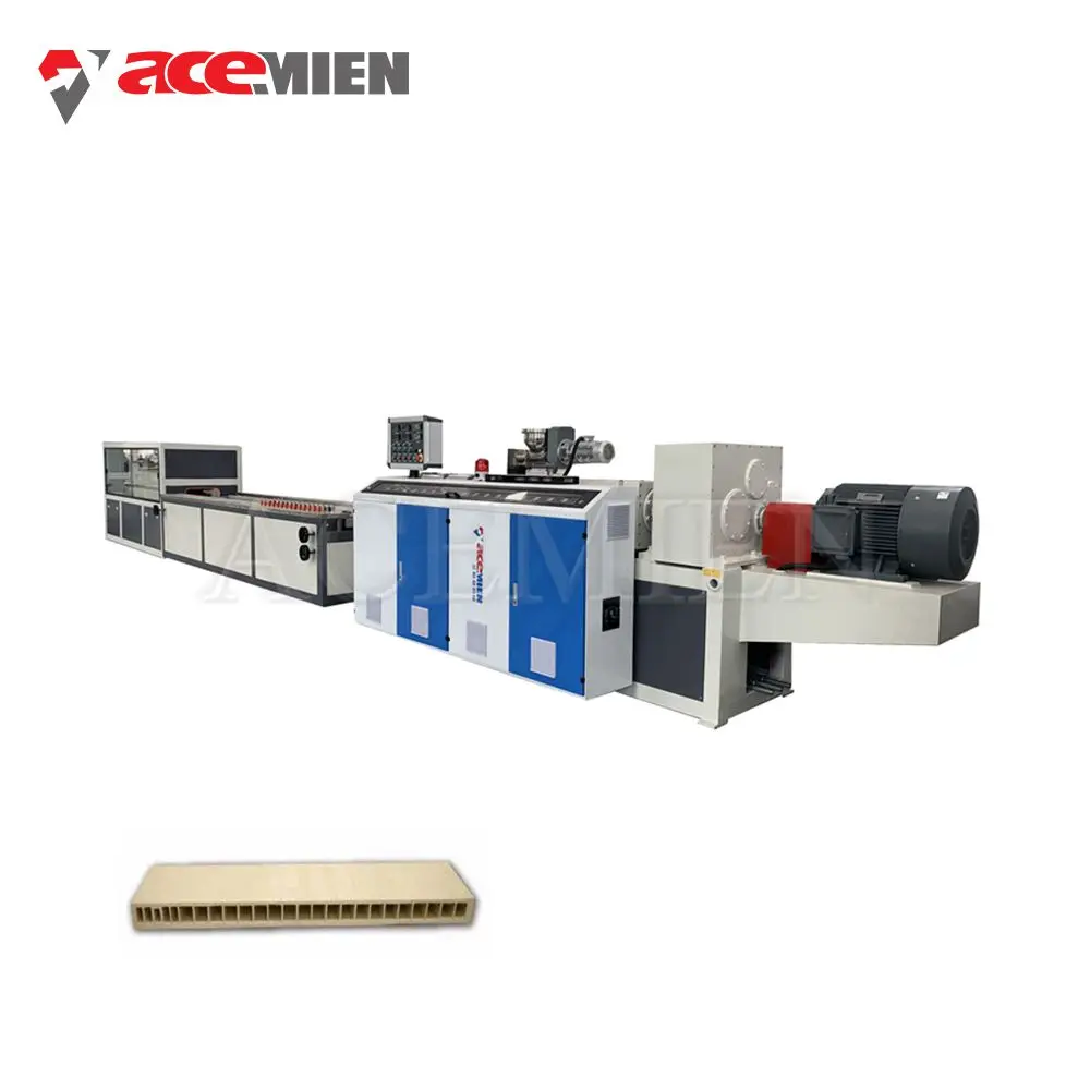 
 Экструзионная Машина для деревянного профиля PE PVC WPC с коническим двойным винтовым Экструдером  