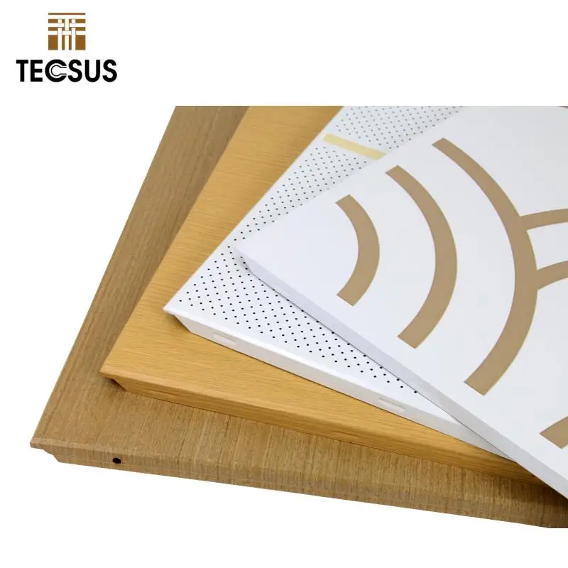 More Than 10 Years Manufacturer Wooden Grain  Aluminum Ceiling Panel Clip-In Aluminum Ceiling Tiles