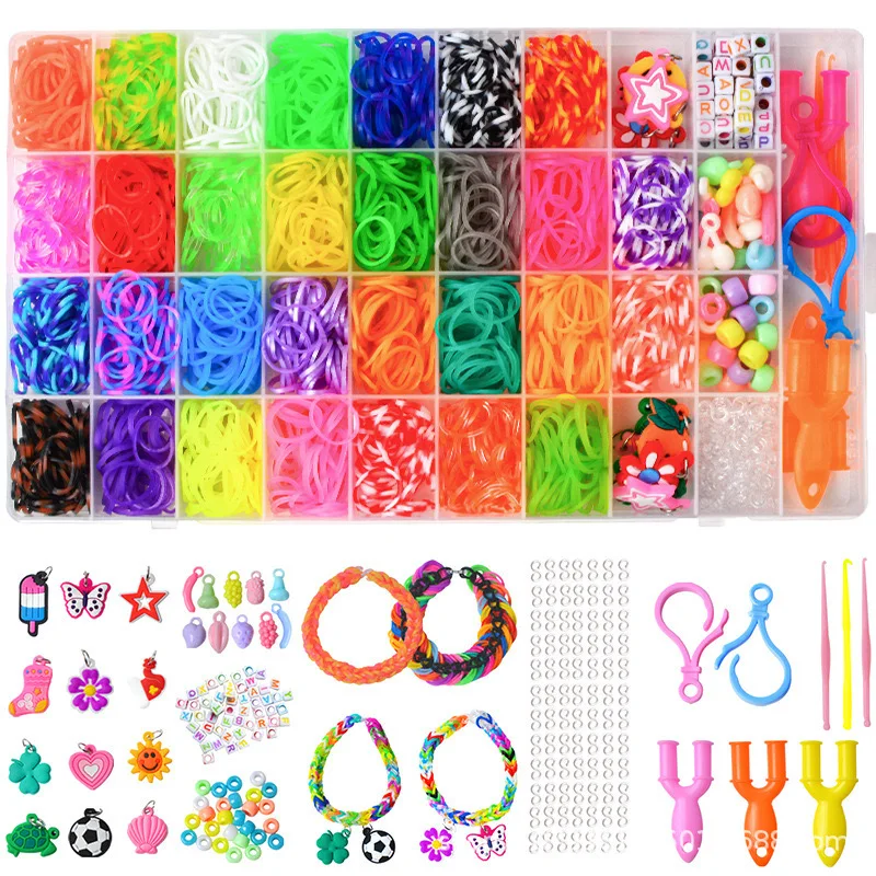 Children Loom Bands Customize  DIY Toys Christmas Loom Bands Parent-child Splicing Loom Bands