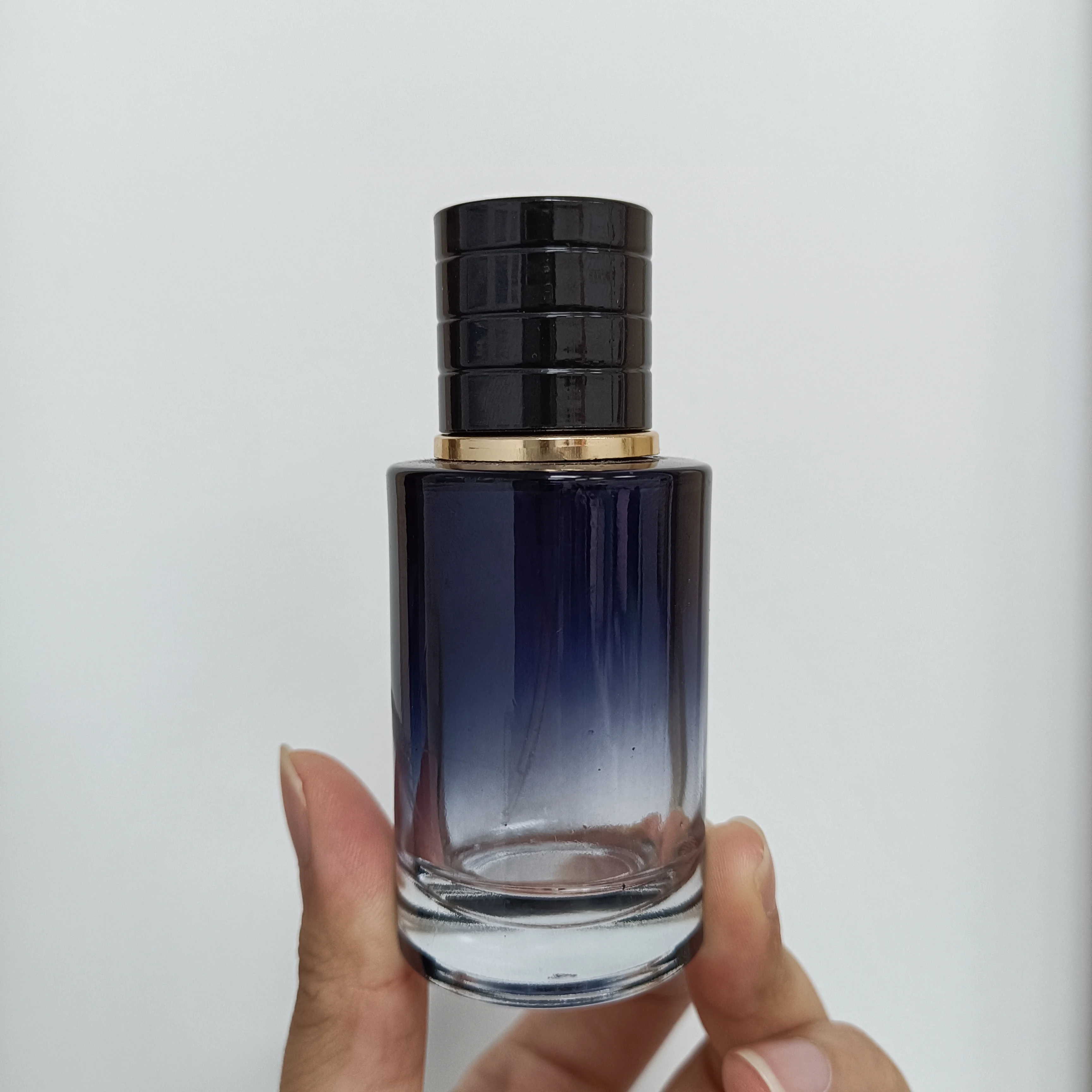 30ml Portable Travel Thick Glass Refillable Perfume Bottle Color Metal Sprayer Pump Bottle Empty Container Perfume Bottles