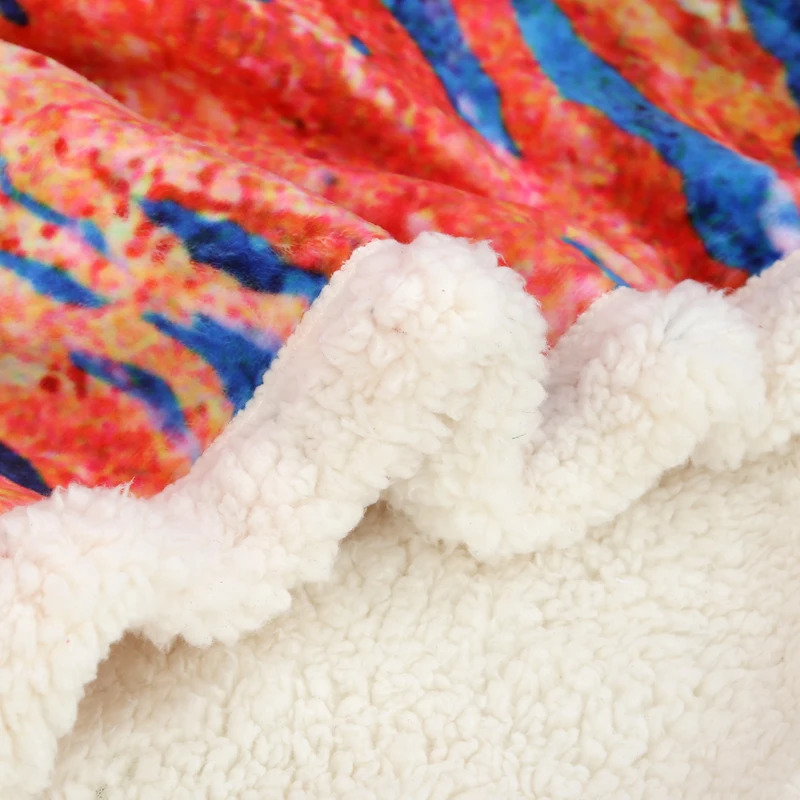 Printed Blanket Fleece Blanket Printed King And Queen Size Coral Flannel Fleece Blanket