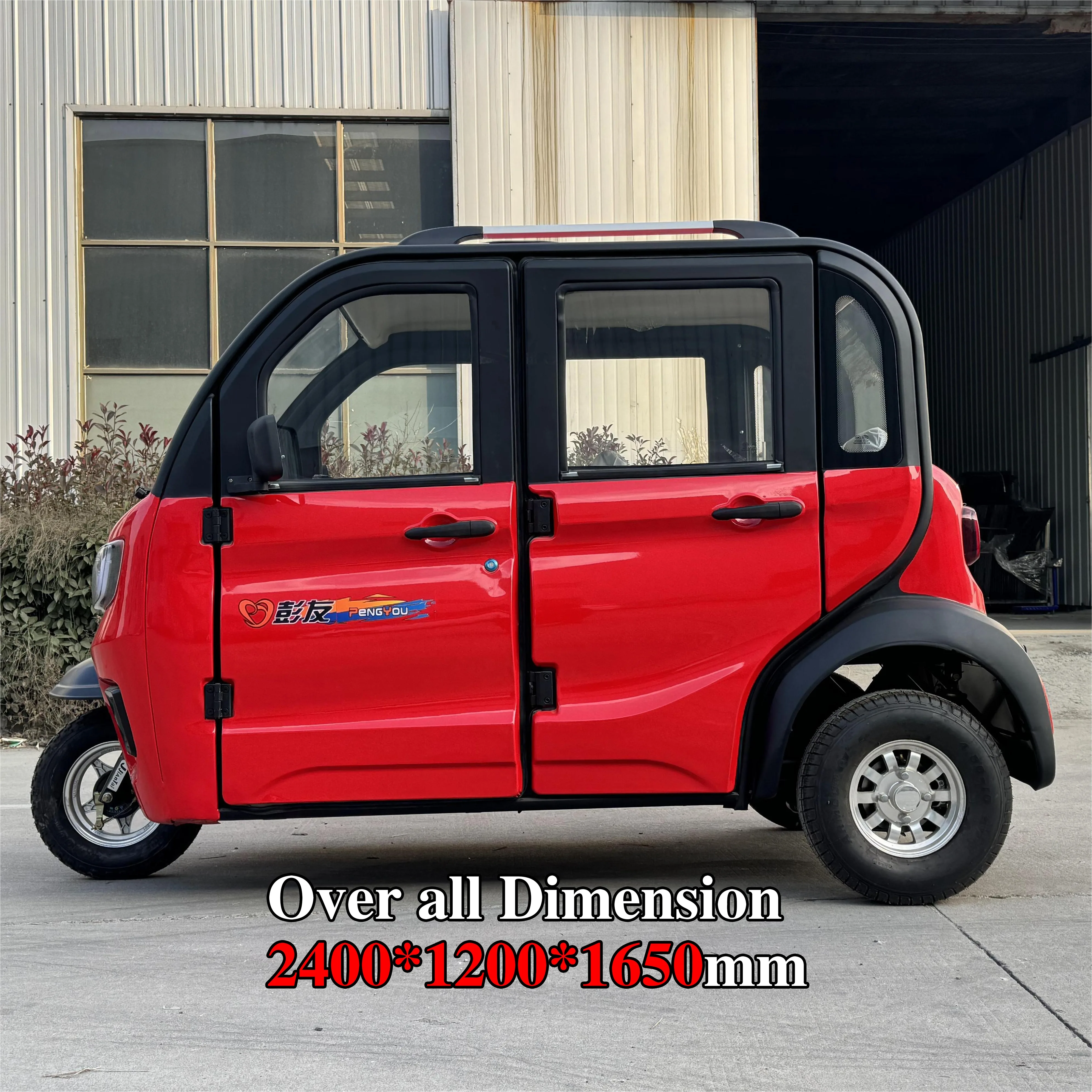 LB-ZRJS Wheel Motorcycle with Passenger Seat Taxi Tricycles Passenger Enclosed Cabin 3 Wheel Electric Scooter 60V Closed Eec