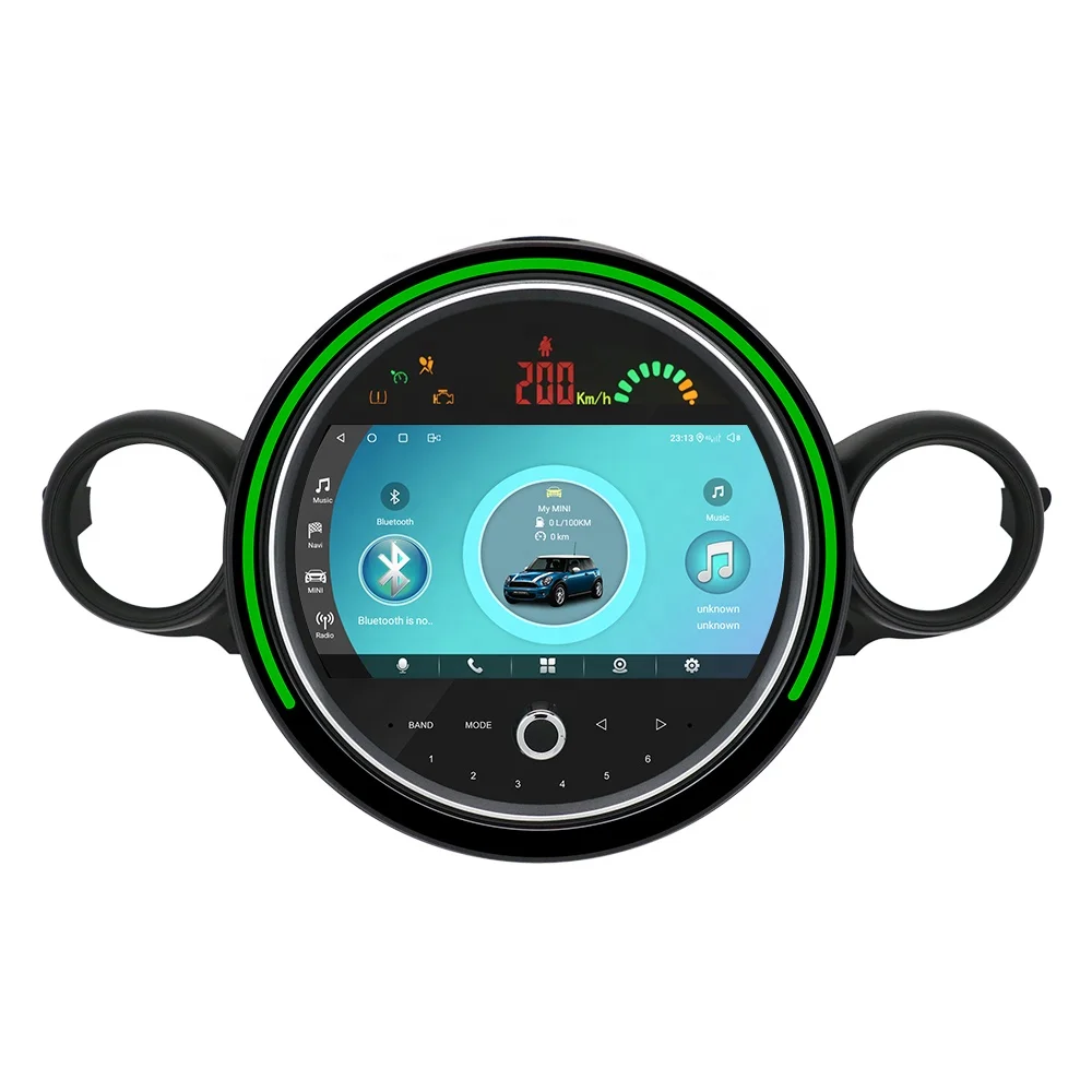 Android 8 core 9inch IPS car screen for BMW mini cooper R56 R60 8 core car radio support original car style  wireless carplay