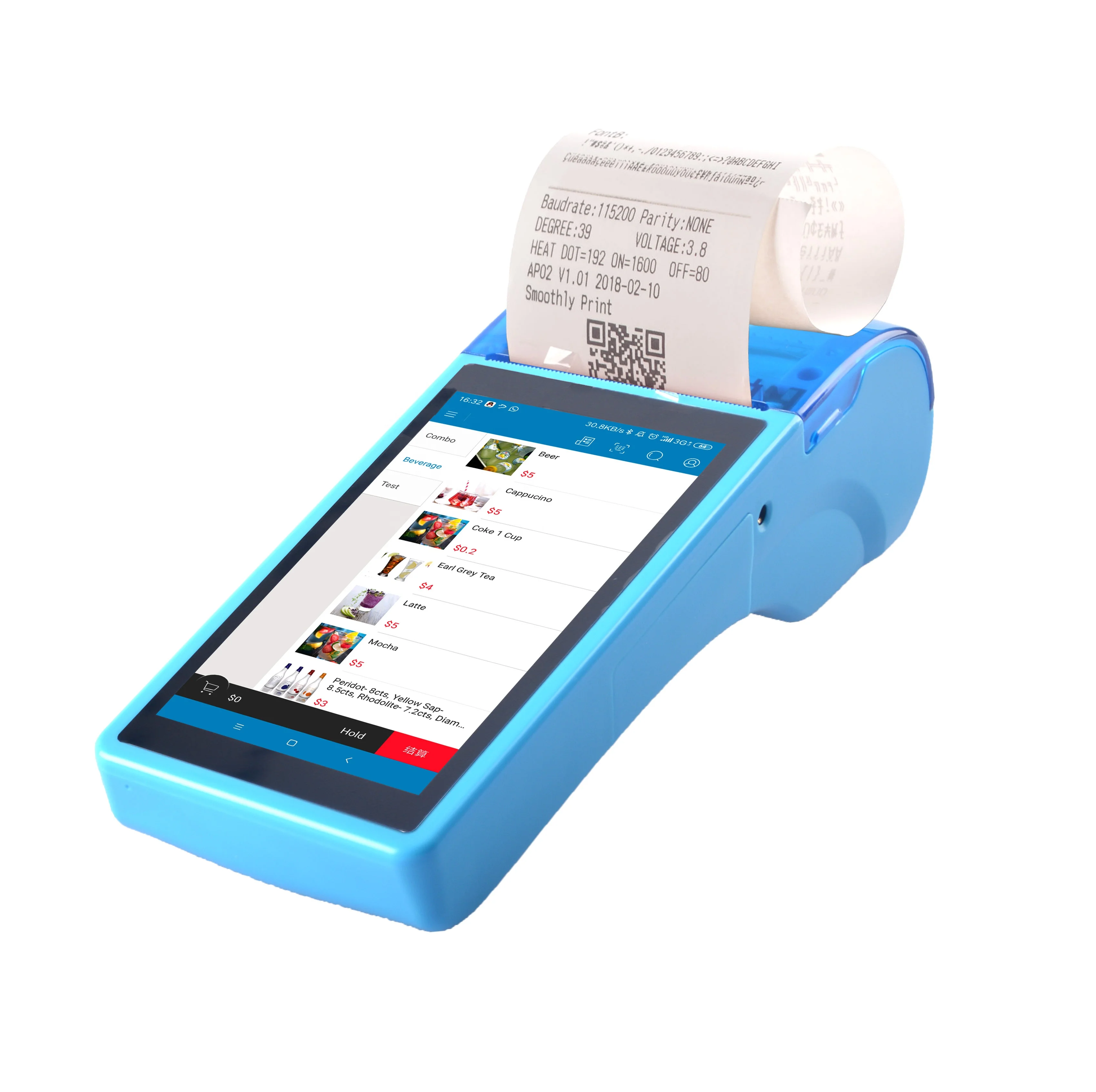 China cost effective Android 58mm receipt thermal printer mobile pos terminal for ordering