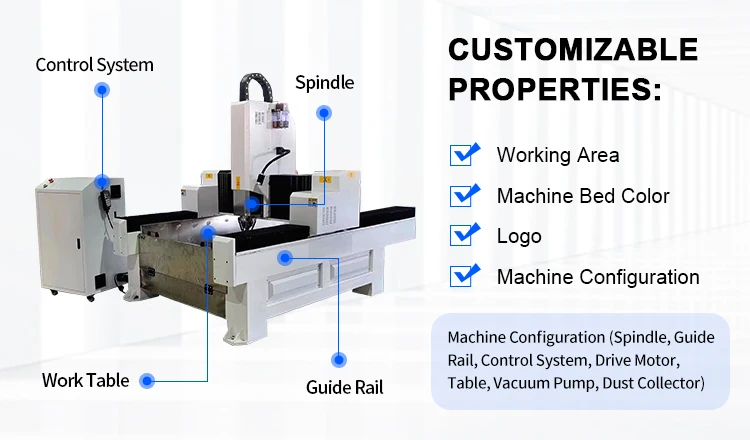 granite marble stone cnc engraver marble machine 3 axis Stone CNC Router for tombstone engraving