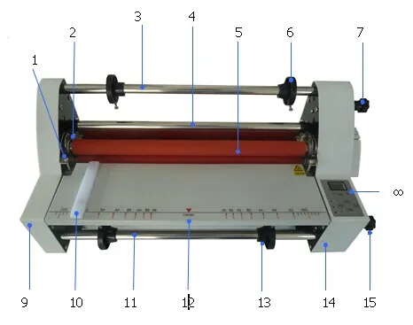 WD-V480 Paper Film Desktop Laminating Machine Tape Automatic A3 A4 Electric Laminator Lamination Machines