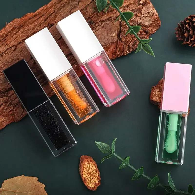 Big Brush 34 color changing lip oil pigmented magic moisturizing flavouring fruit clear vegan pink lipgloss lip plumper gloss