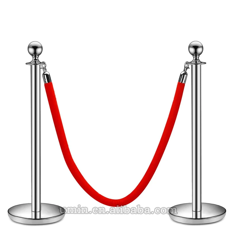 Complete Sets of Crowd Control Stanchion and Red Velvet Cord