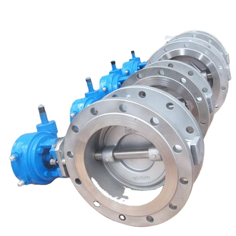 CF8M/316 stainless steel double flange butterfly valve DN250 PN10