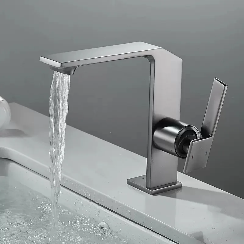 Basin Faucets Wash Waterfall Bathroom Shower Basin Faucet Sink For Hotel