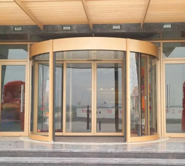 LongTai Auto Revolving Door Entrance Large Comprehensive Commercial Automatic Rotation Sliding Glass Door