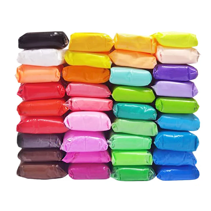36 Colors Super Ultra Light Air Dry Modeling Clay With Tools for Kids DIY Crafts