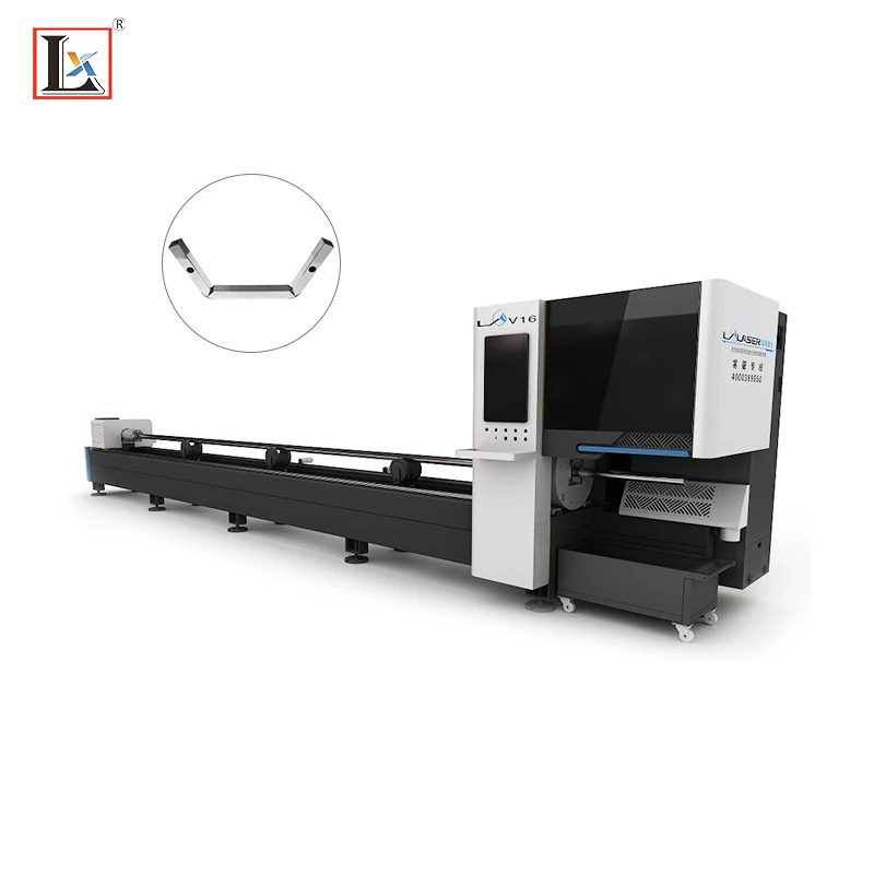 Cnc Metal Aluminum Ms Ss Carbon/ Mild /stainless Steel Rectangular Square Round Fiber Tube Pipe Laser Cutting Machine