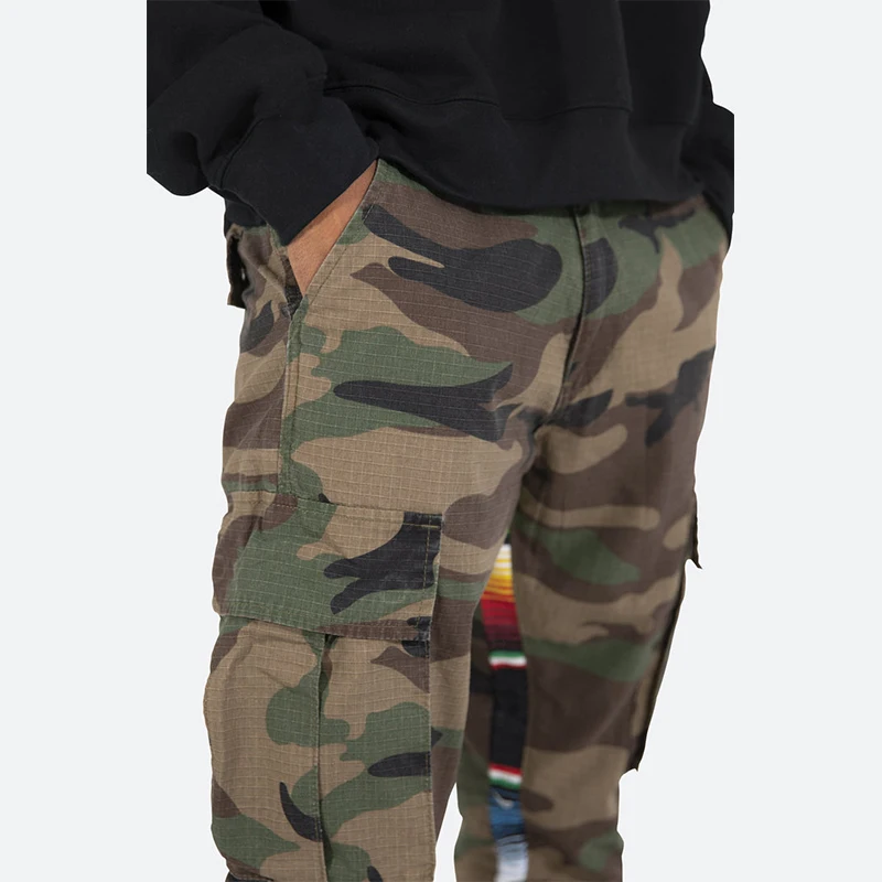 Cargo Streetwear Camouflage Fashion Outdoor Sport Pants Track Casual Trousers Mens Stacked Sweat Tactical Pants