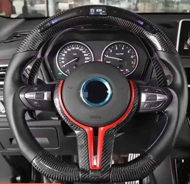 HOT SALE Genuine Alcantara m steering wheel for all BMW f32 f86 modified button LED racing carbon fiber steering wheel