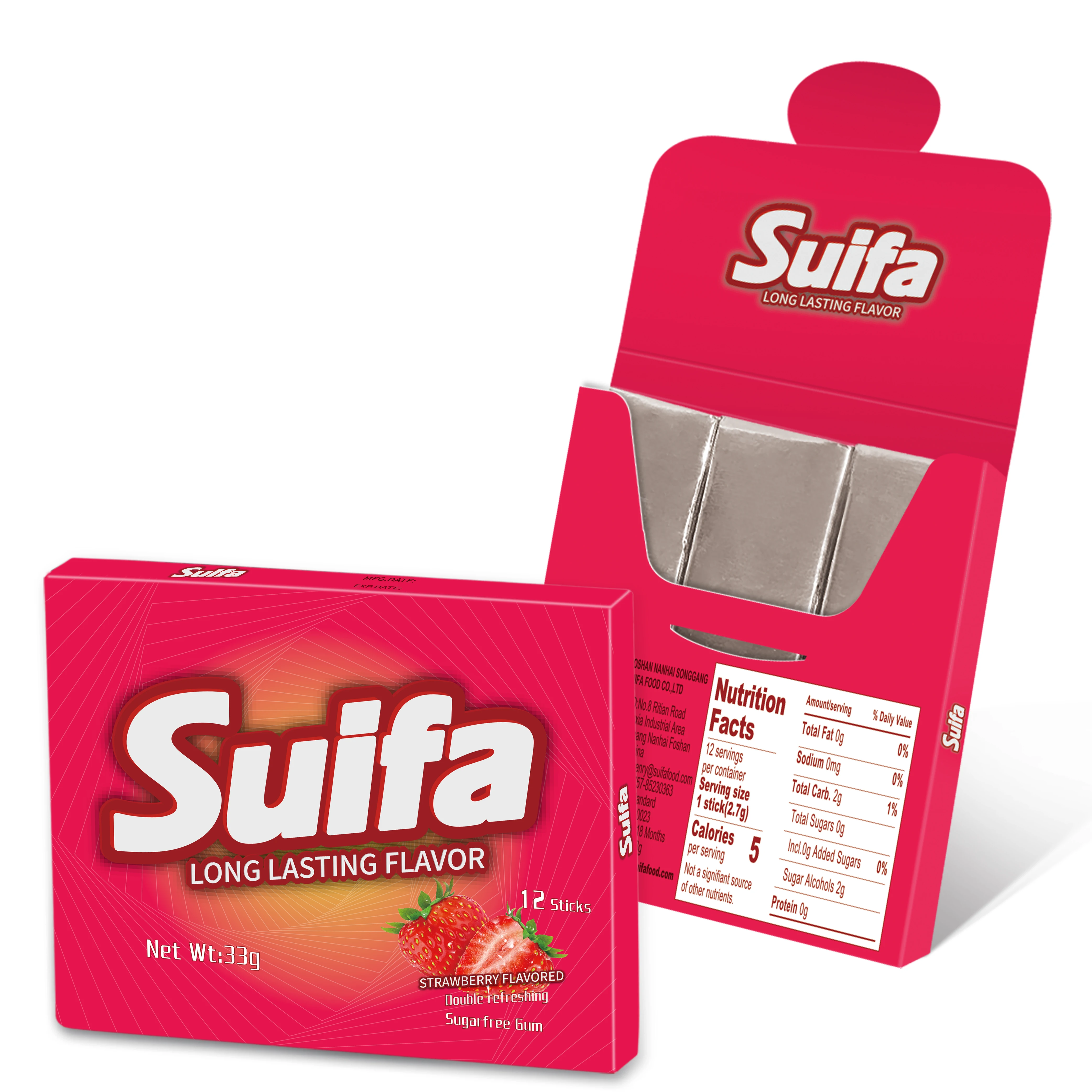 Factory price private label strong hard chewing gum for jawline