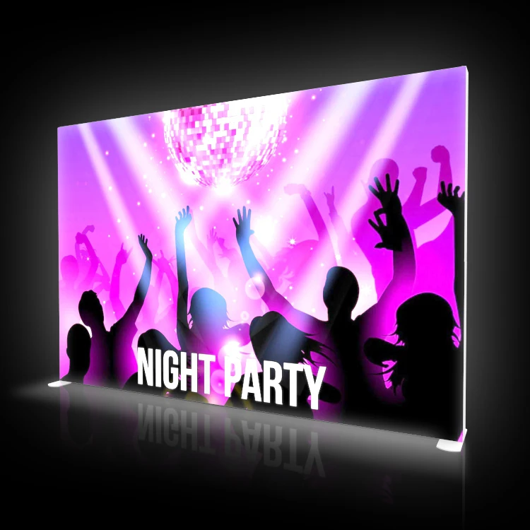 High Quality Led Crystal Trade Frame Show Light Advertising Display Seg Portable outdoor light box advertising