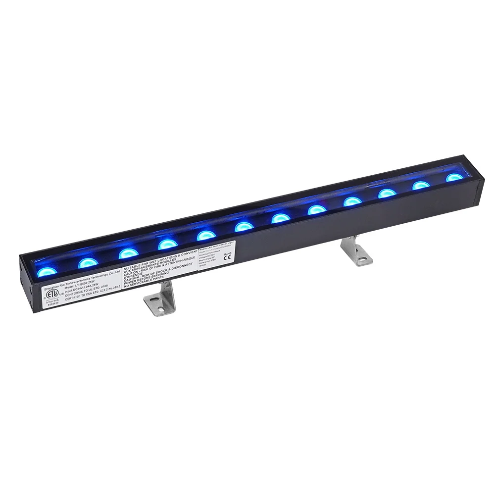 4 in 1 chip design 24W 36W 50W ETL cETL Listed RGB RGBW Lineal LED Wall Wash Custom Landscape Lighting