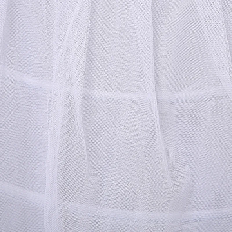 White 6 Hoops Petticoat Crinoline Slip Underskirt For Wedding Dress Bridal Gown In Stock