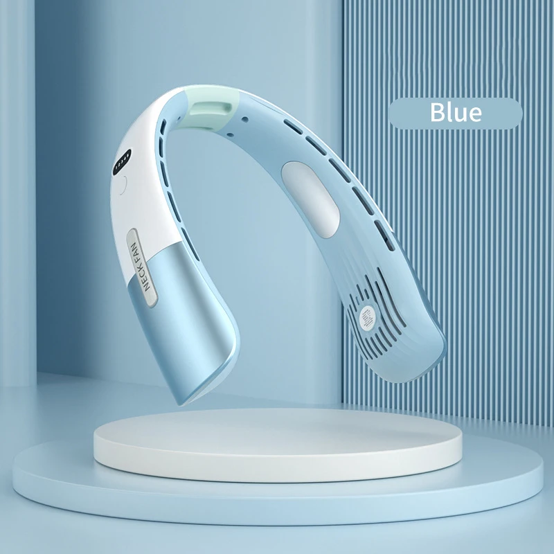 High Quality Rechargeable Portable Adjustable Hand-free Bladeless Cooling Neck Fan