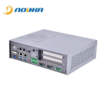 Industrial fanless single board PCIe Nuc Mini PC X86 Computer i3 4 Lan