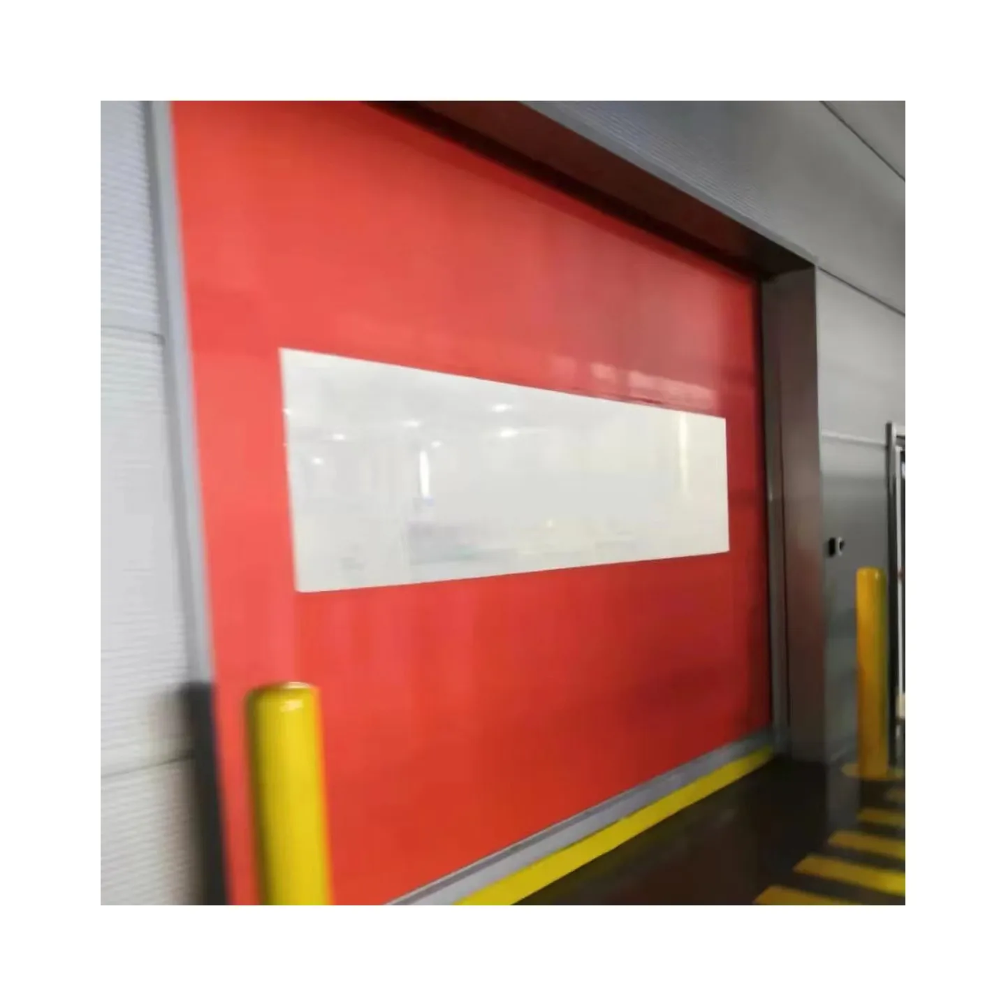 2023 New product high speed transparent roll up door food storage workshop automatic induction electric garage door