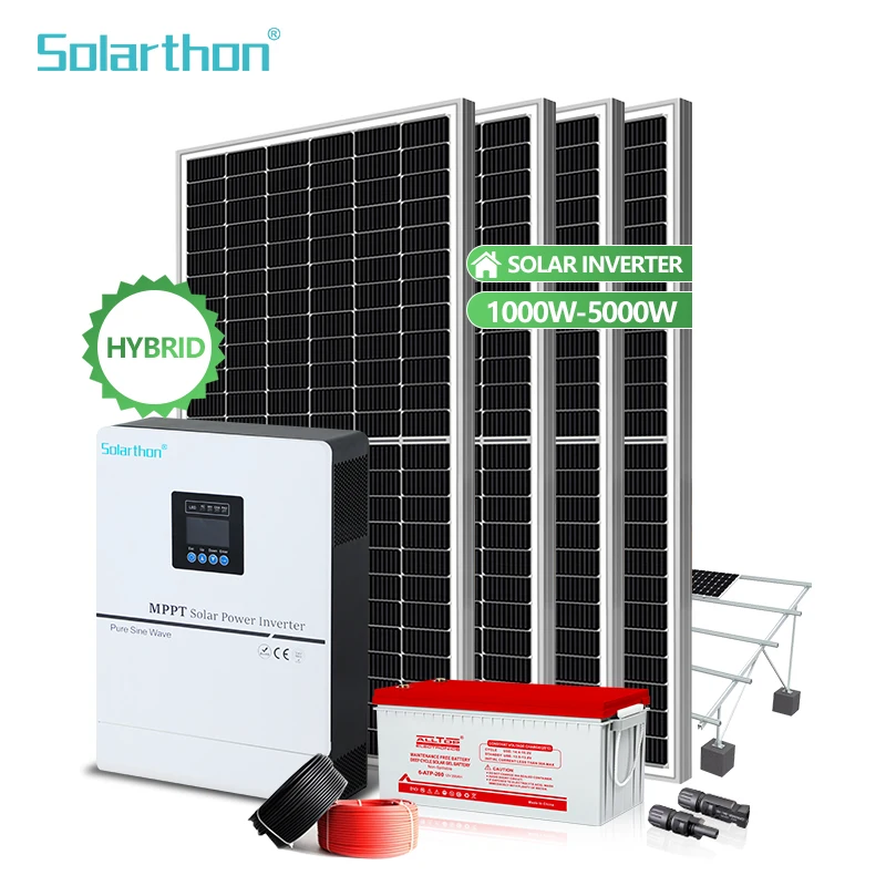 Solarthon 15Kva Solar Power System Battery Inverter 10Kva Hybrid Solar Inverter