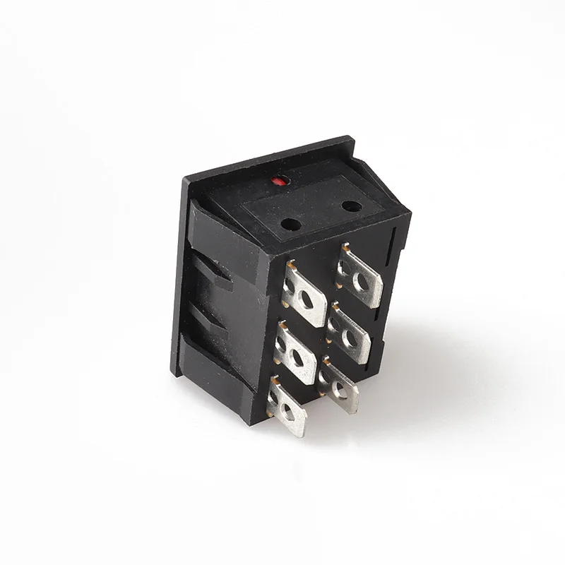 rocker switch dpdt,16a 250v kcd3 kcd1-201 waterproof 3 pin rocker switch with lamp led 3 pins