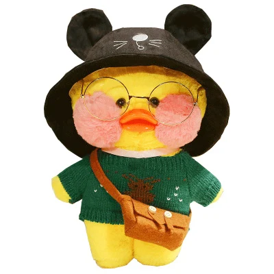 Lovely 20cm 30cm Lalafanfan Duck Kawaii Cute Mini Cafe Stuffed Animal Yellow Plush Toy